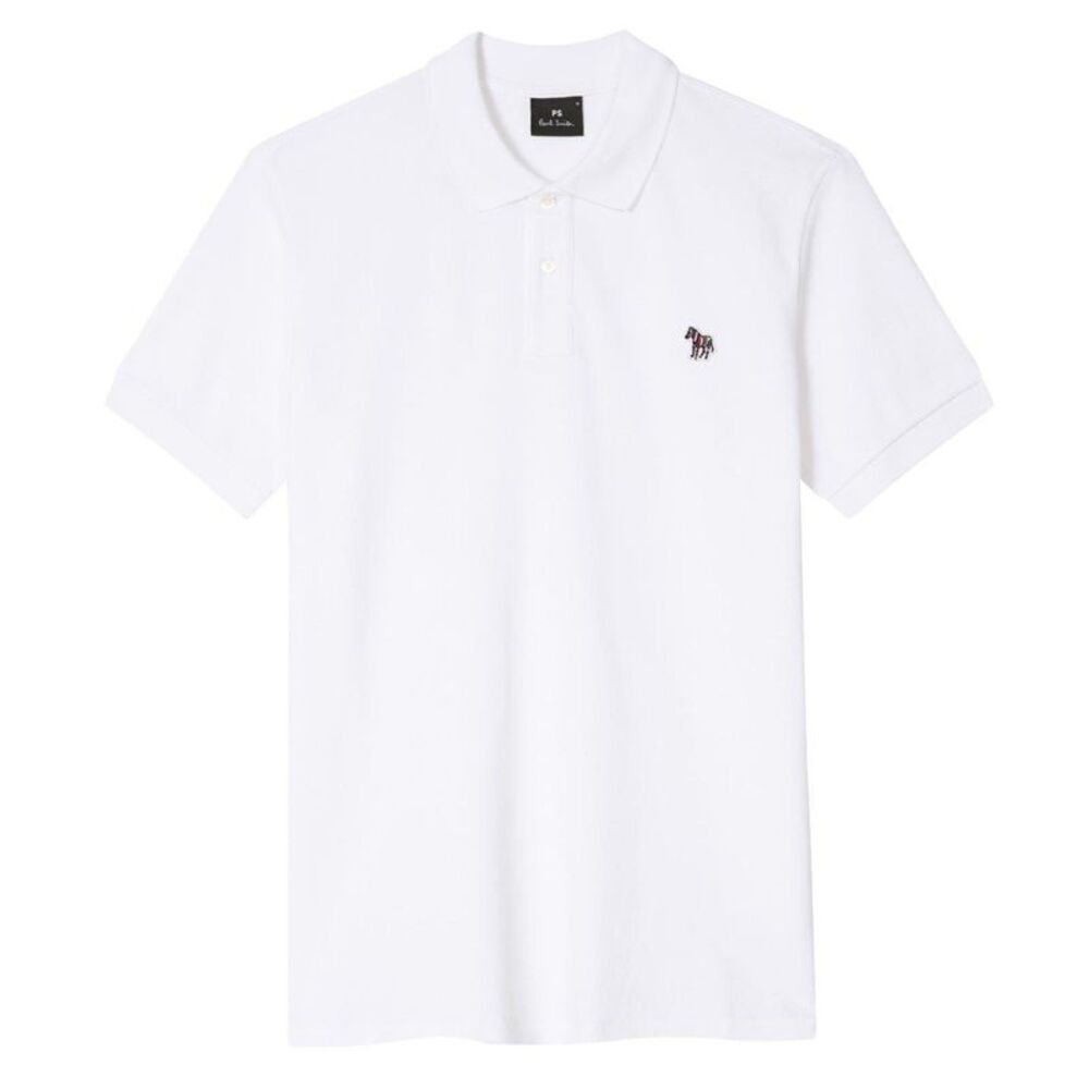 Paul Smith Mens Zebra Regular Polo Shirt / White
